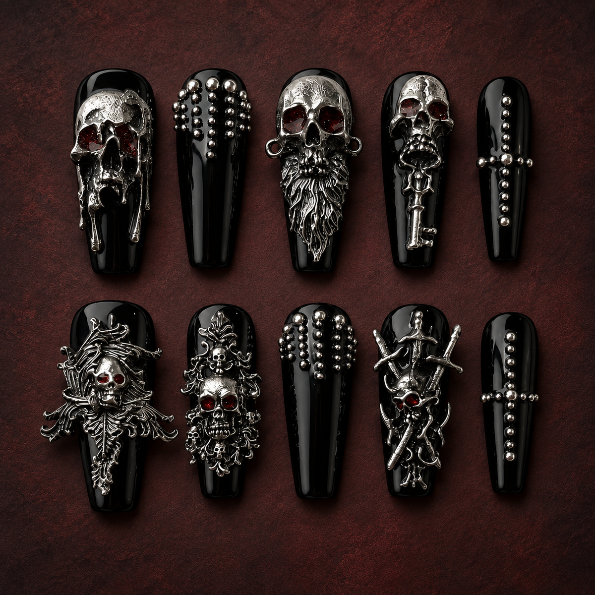 Midnight Relic | Press-On Nails - Personalized Custom Pet Gift