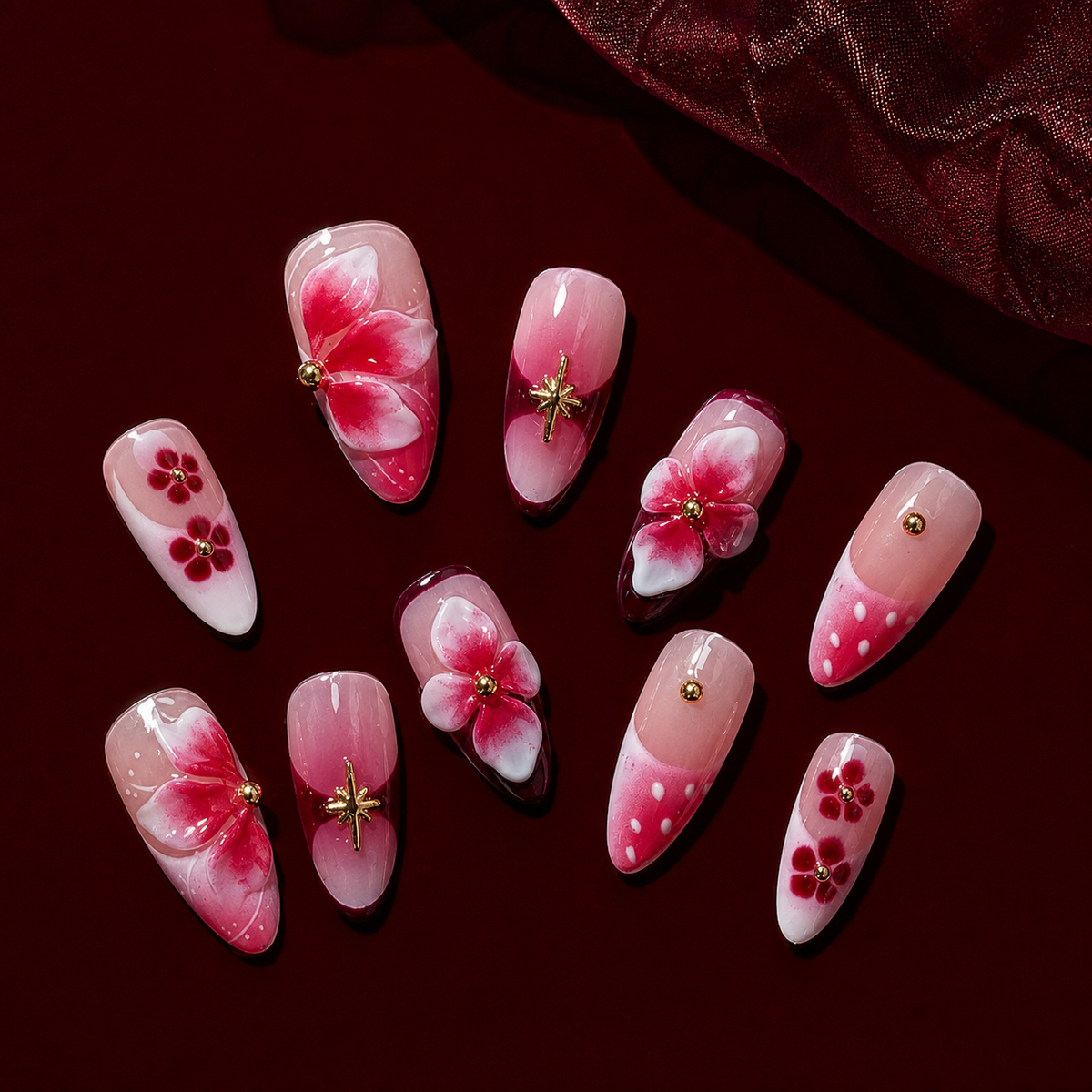 Orchid Rouge | Press-On Nails - Personalized Custom Pet Gift