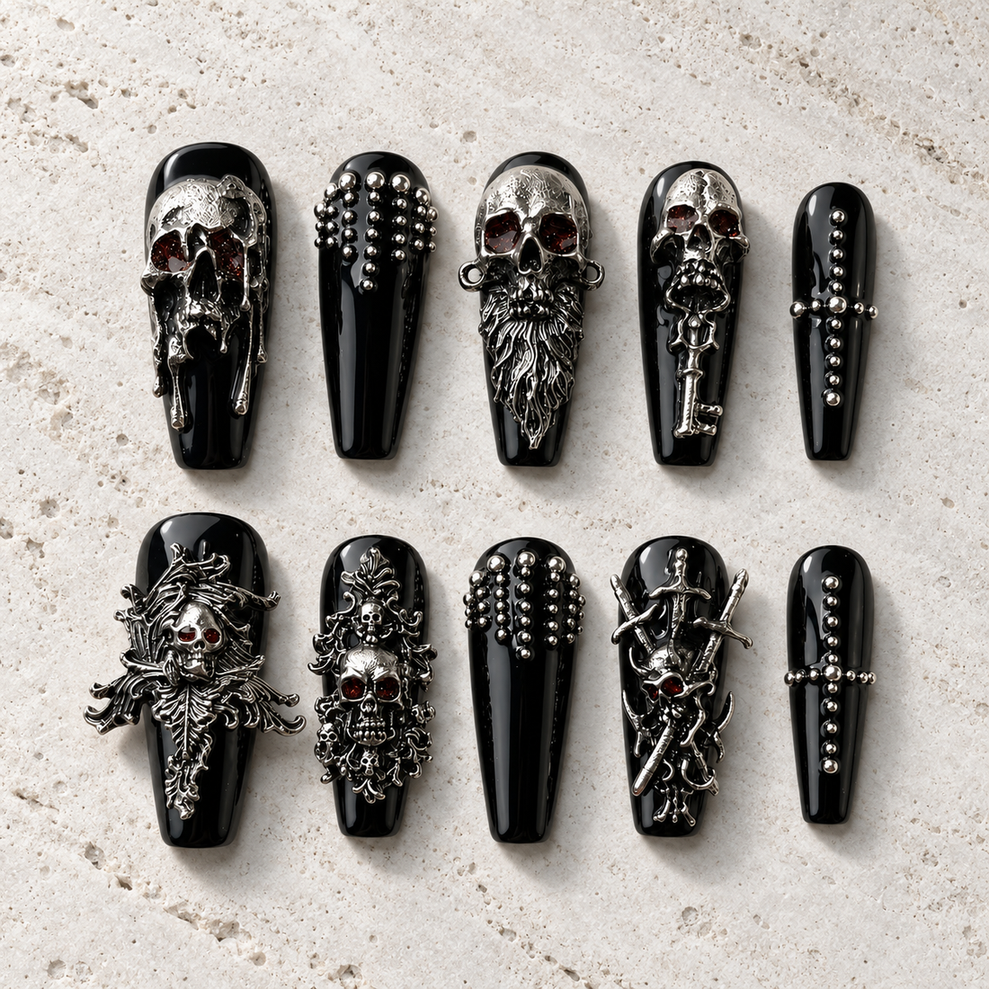 Midnight Relic | Press-On Nails - Personalized Custom Pet Gift