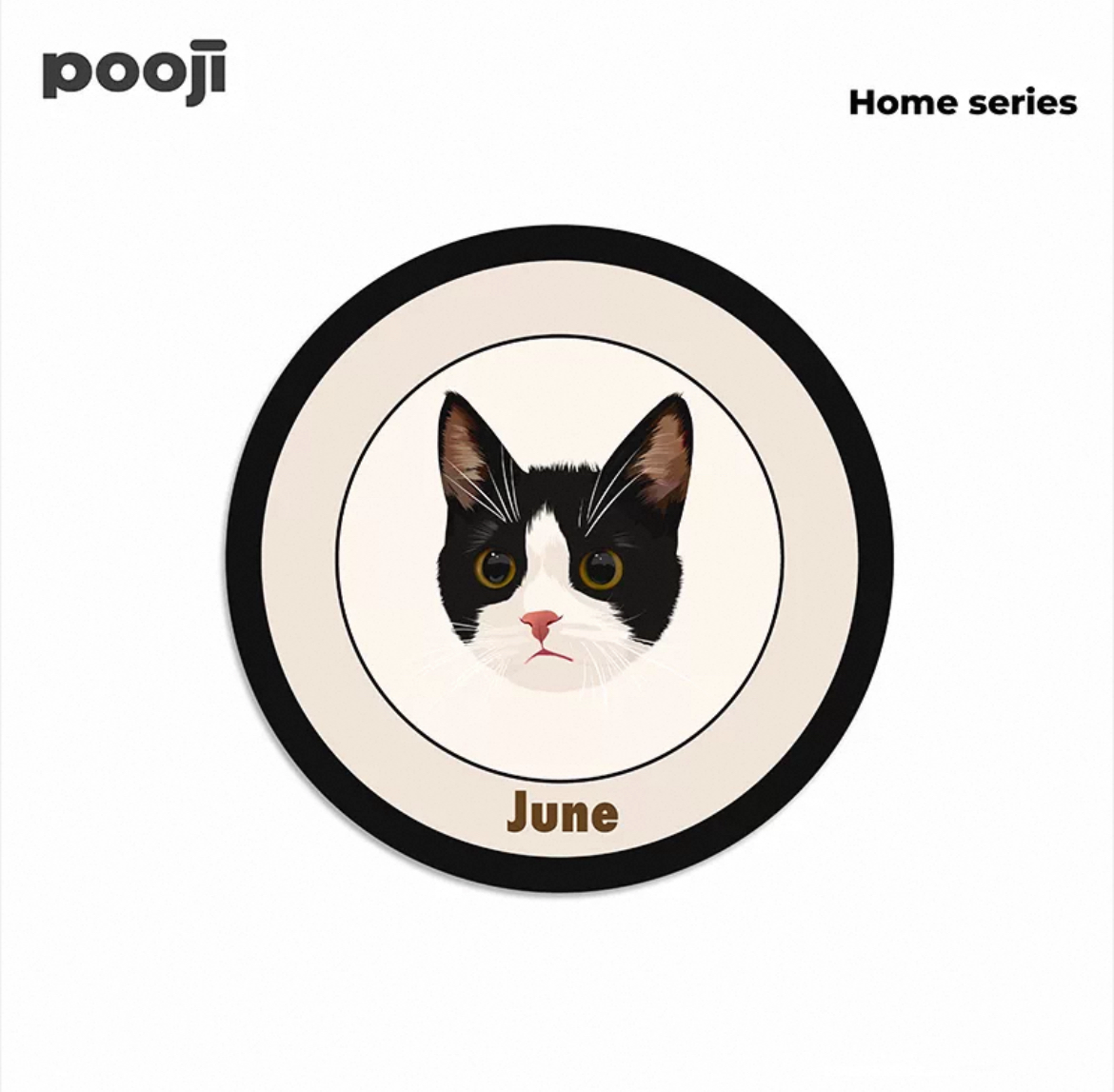 Custom Pet Photo Rug - Washable Milk Velvet Carpet | Pooji - Personalized Custom Pet Gift