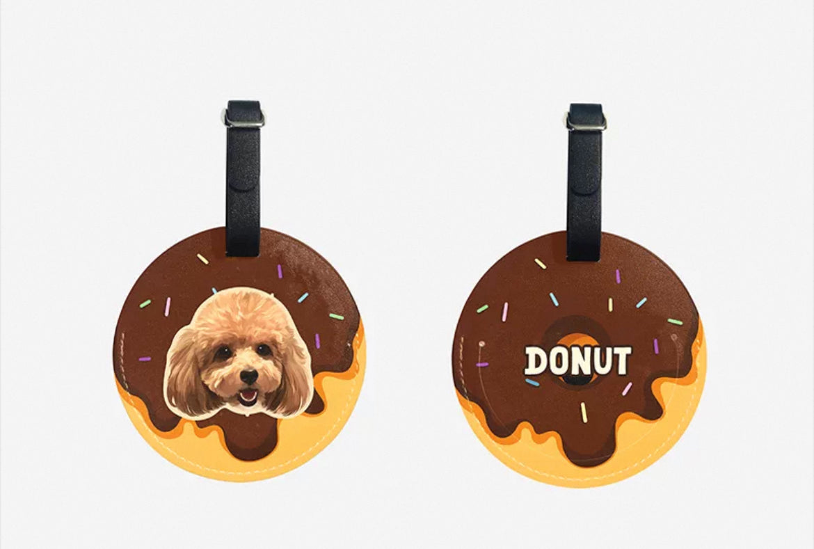 Custom Pet Luggage Tag - Personalized Travel Tag for Pets | Pooji - Personalized Custom Pet Gift