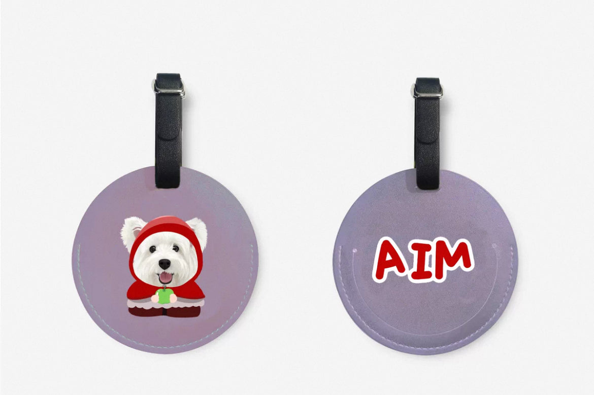 Custom Pet Luggage Tag - Personalized Travel Tag for Pets | Pooji - Personalized Custom Pet Gift