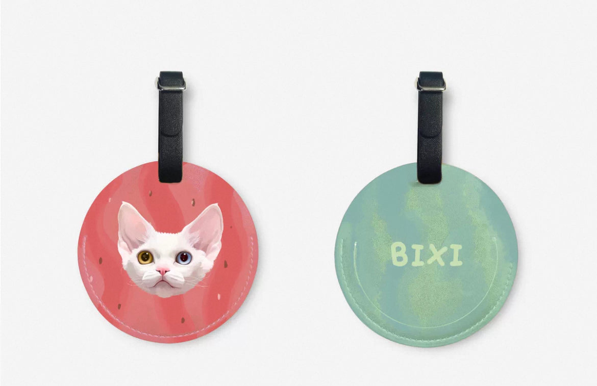 Custom Pet Luggage Tag - Personalized Travel Tag for Pets | Pooji - Personalized Custom Pet Gift