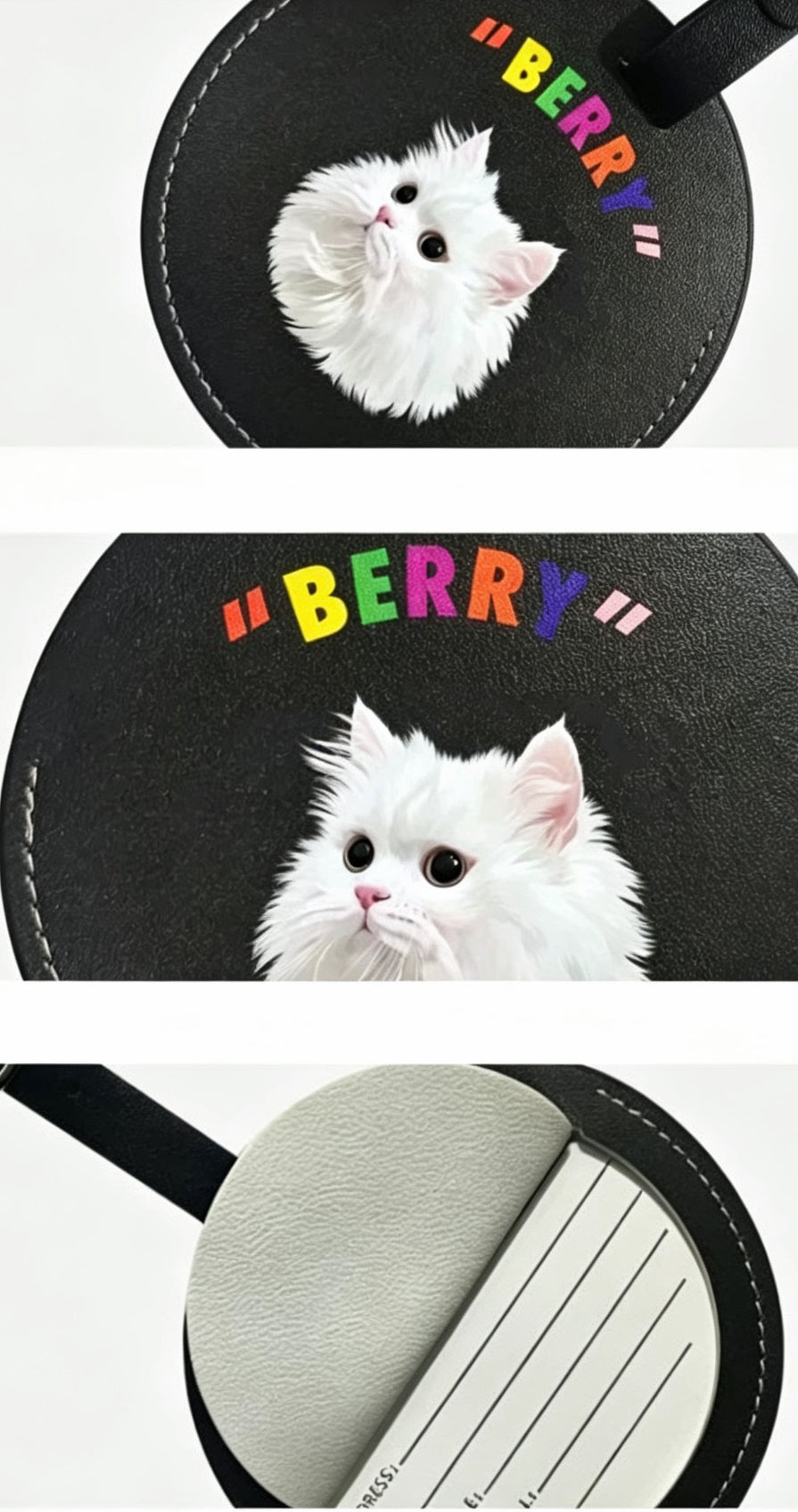 Custom Pet Luggage Tag - Personalized Travel Tag for Pets | Pooji - Personalized Custom Pet Gift