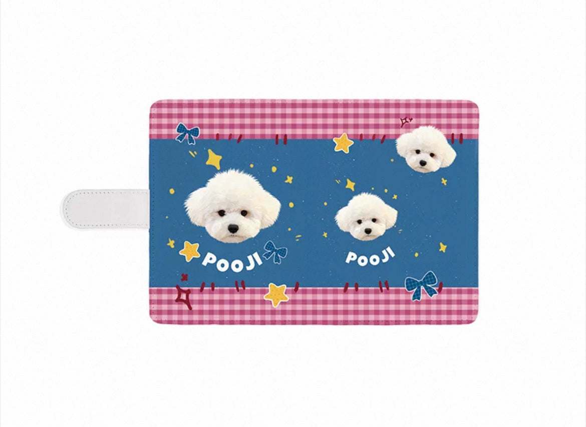 Custom Pet Passport Holder - Travel Leather Wallet | Pooji - Personalized Custom Pet Gift
