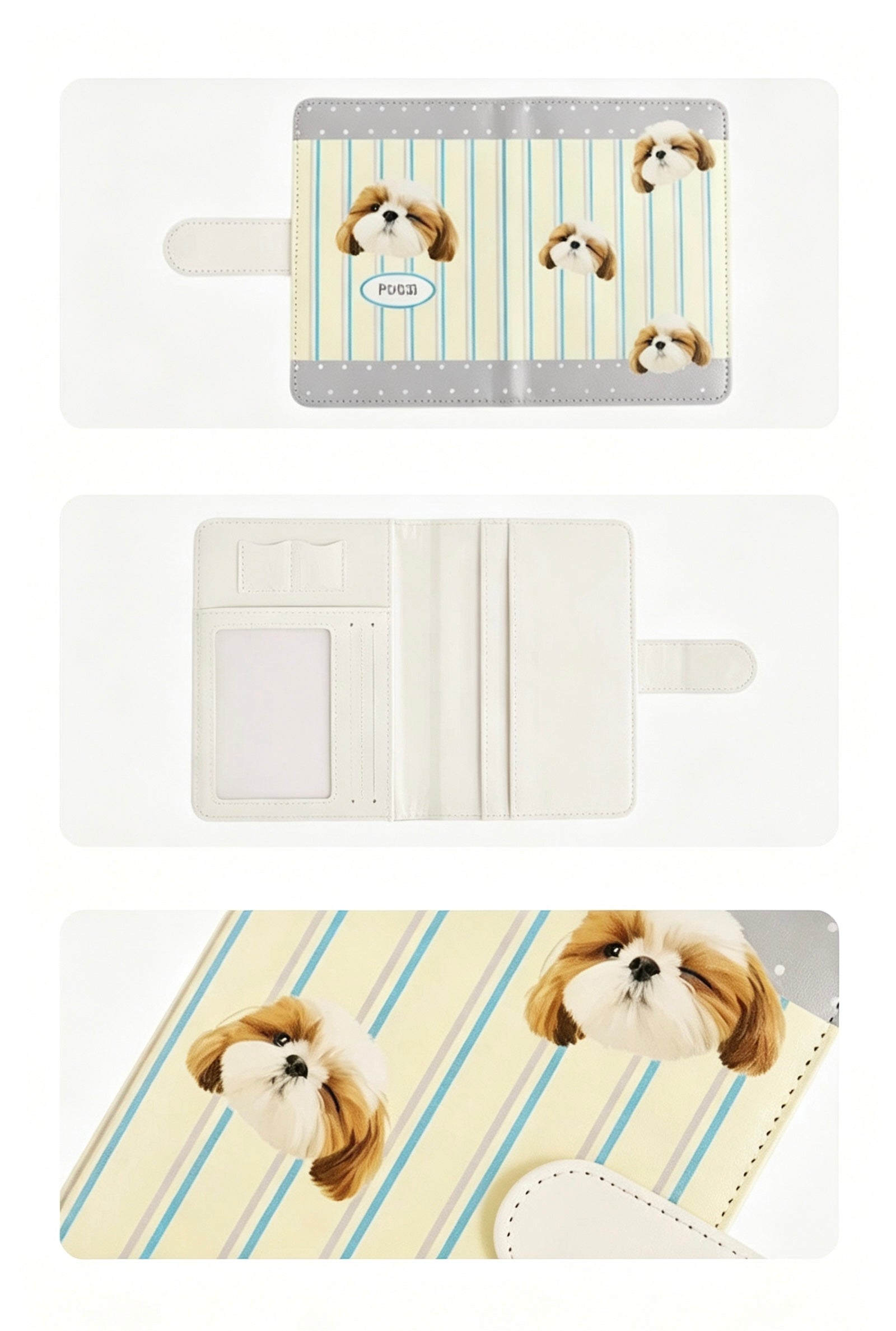 Custom Pet Passport Holder - Travel Leather Wallet | Pooji - Personalized Custom Pet Gift