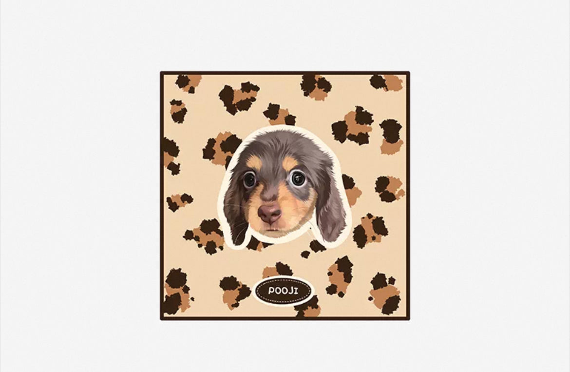 Custom Pet Plush Seat Cushion - Soft Chair Pillow Decor | Pooji - Personalized Custom Pet Gift