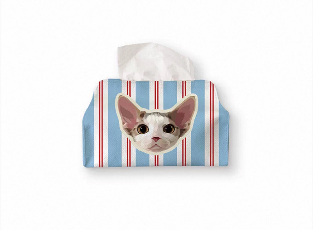 Custom Pet Tissue Box Cover - Personalized Fabric Holder | Pooji - Personalized Custom Pet Gift