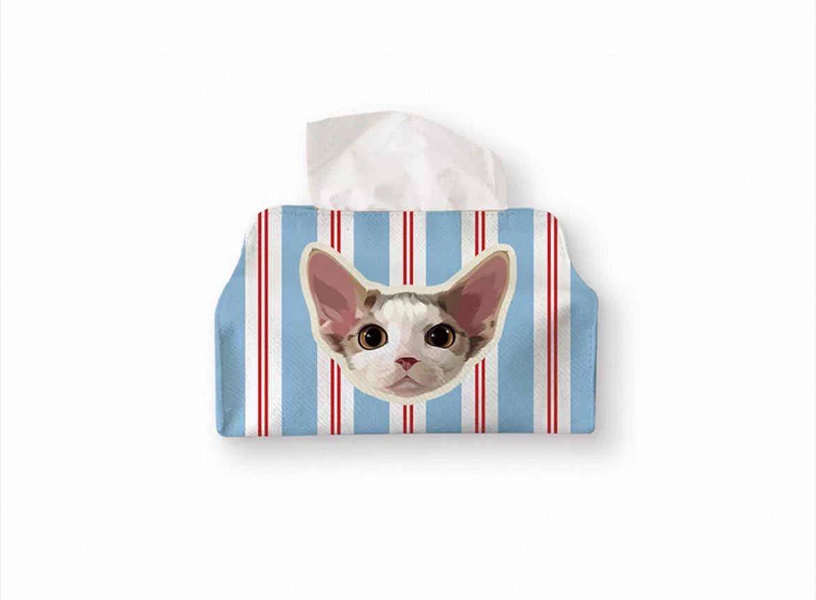 Custom Pet Tissue Box Cover - Personalized Fabric Holder | Pooji - Personalized Custom Pet Gift