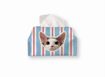 Custom Pet Tissue Box Cover - Personalized Fabric Holder | Pooji - Personalized Custom Pet Gift
