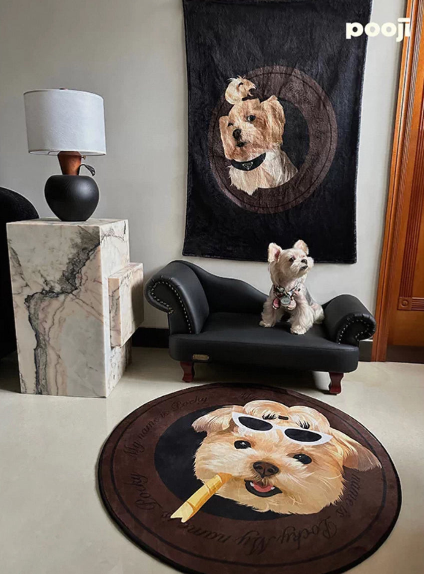 Custom Pet Flannel Blanket - Personalized Cozy Photo Throw | Pooji - Personalized Custom Pet Gift
