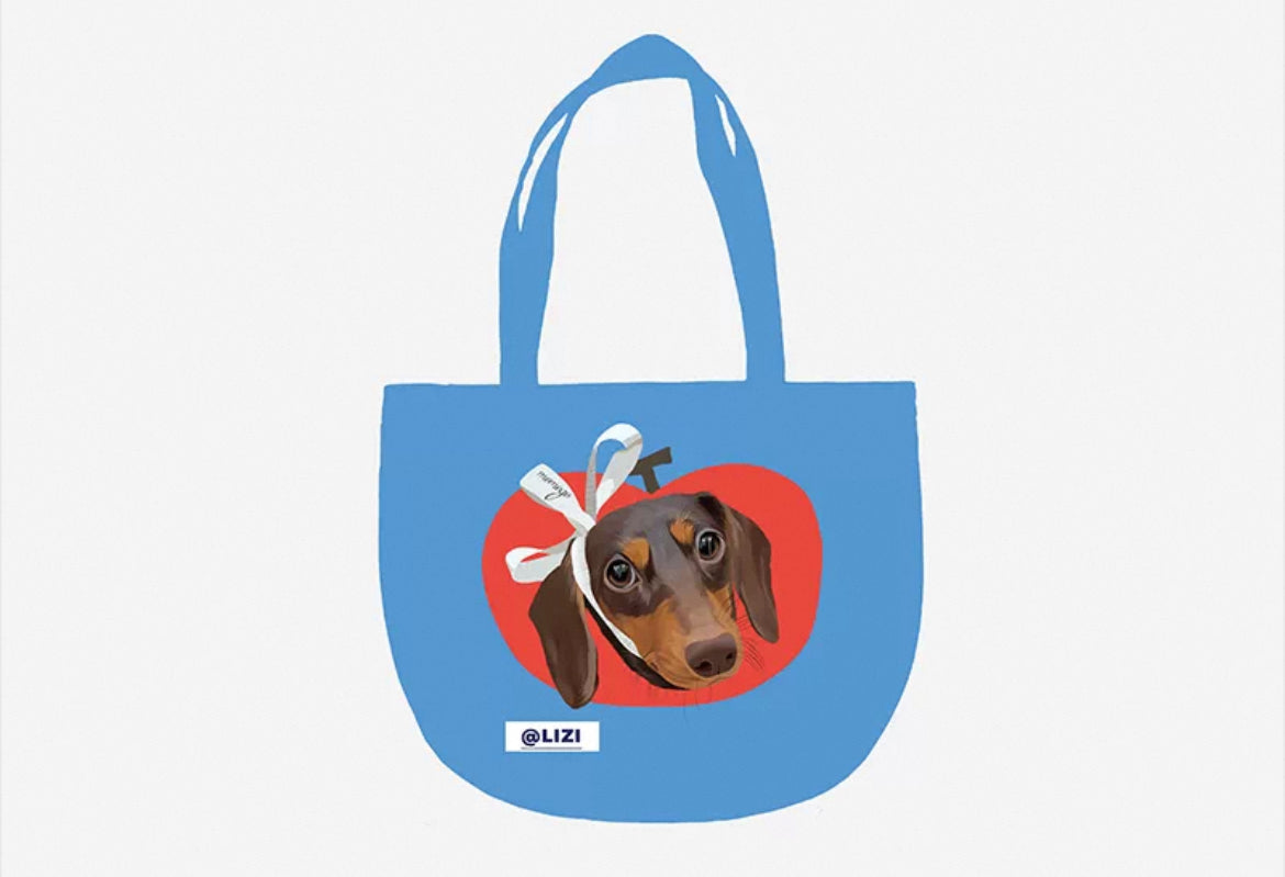 Custom Pet Tote Bag - Personalized Canvas Tote with Zipper | Pooji - Personalized Custom Pet Gift