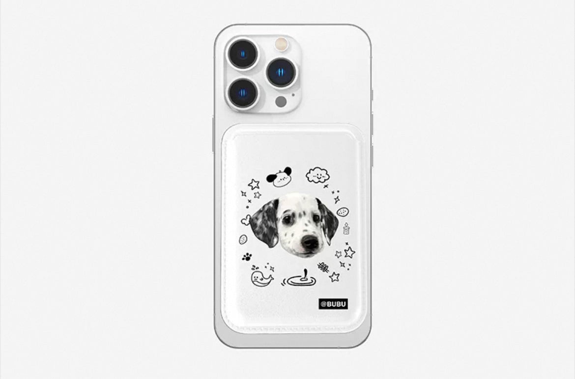 Custom Pet Magnetic Phone Wallet - MagSafe Card Holder | Pooji - Personalized Custom Pet Gift
