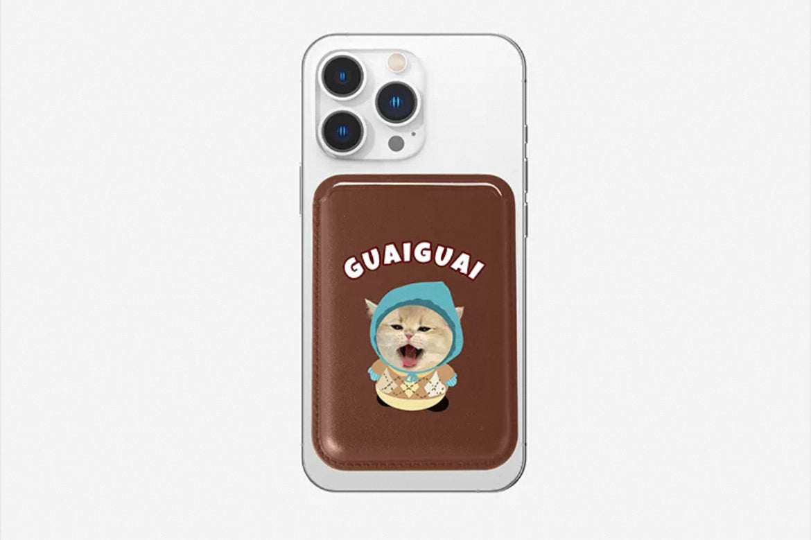 Custom Pet Magnetic Phone Wallet - MagSafe Card Holder | Pooji - Personalized Custom Pet Gift