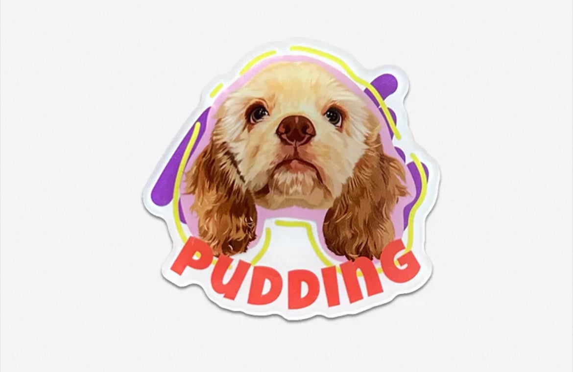 POOJI Custom Pet Acrylic Fridge Magnet - Premium Kitchen Gift - Personalized Custom Pet Gift