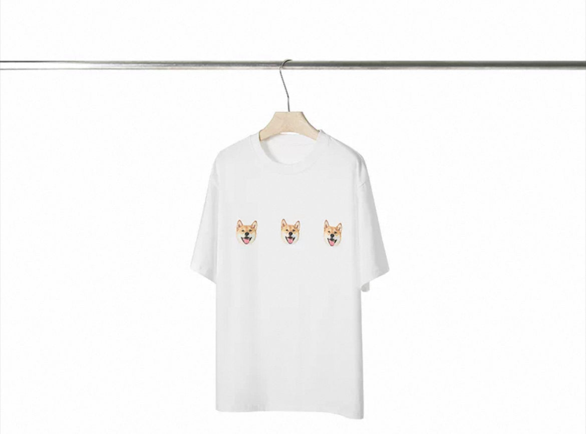 Custom Pet Photo T-Shirt - Personalized Heavyweight Cotton Tee - Personalized Custom Pet Gift