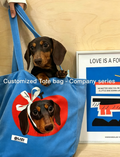 Custom Pet Tote Bag - Personalized Canvas Tote with Zipper | Pooji - Personalized Custom Pet Gift
