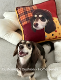 Custom Pet Plush Seat Cushion - Soft Chair Pillow Decor | Pooji - Personalized Custom Pet Gift