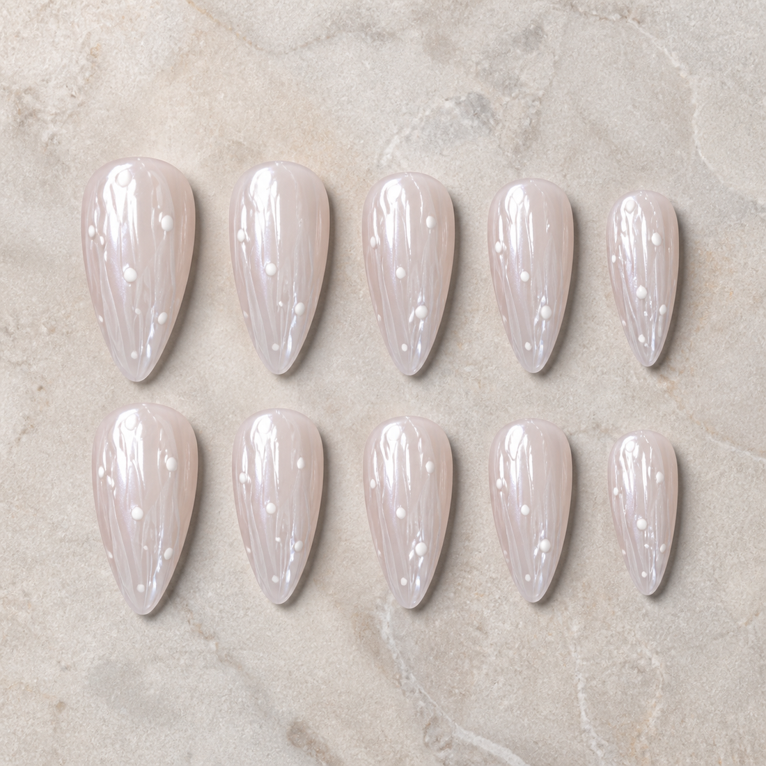 Moonlit Almond | Press-On Nails - Personalized Custom Pet Gift