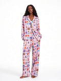 Painted Floral Soft Lounge Set full-body white studio front