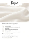 Painted Floral Soft Lounge Set — soft fabric selling points with Pooji.us logo