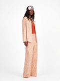 Orange Leopard Soft Lounge Set full-body white studio angle