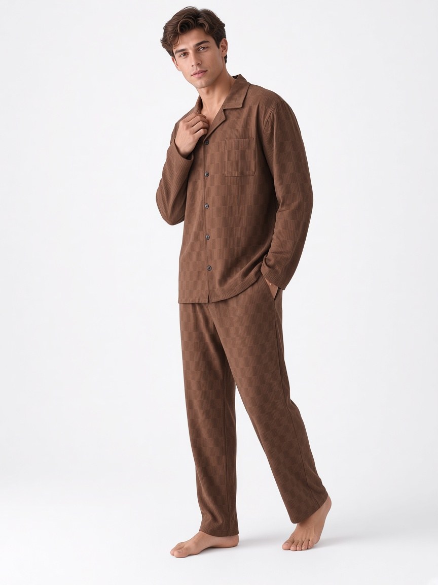 Cocoa Palm editorial lean barefoot white studio