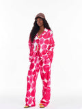 Pink Circle Dot Soft Lounge Set 2